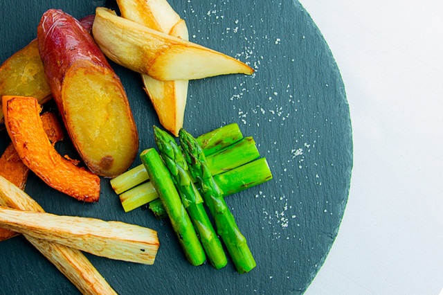 本日おすすめ野菜の鉄板焼き